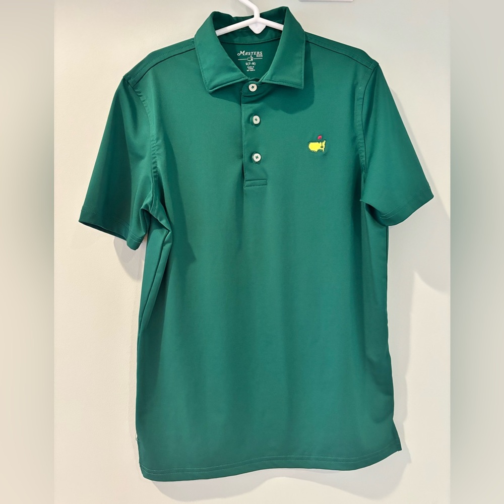 Masters Green Polo Shirt with Logo